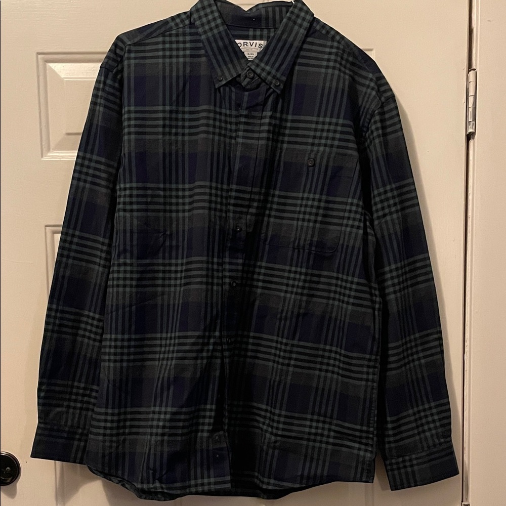 Orvis Plaid Button down XL​